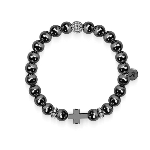 Bronze à canon | Bracelet Croix Dorée